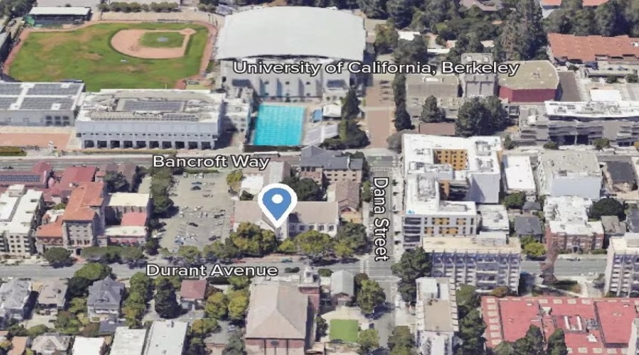 Aerial image of 2362 Bancroft Way, Berkeley, CA
