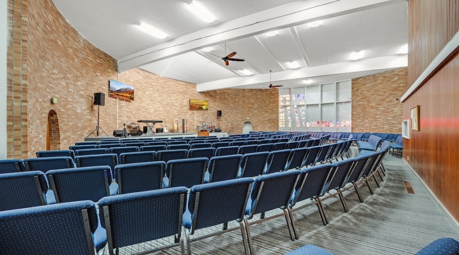 Interior church building, sanctuary