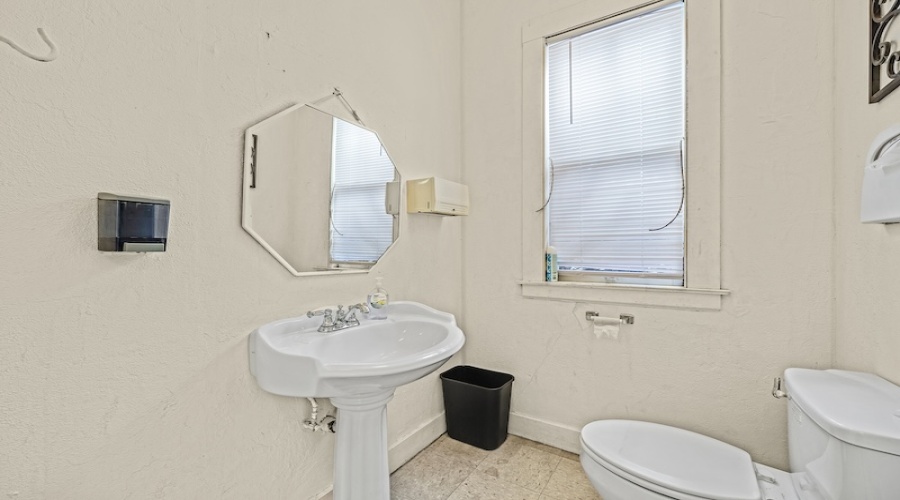 Interior church building, bathroom