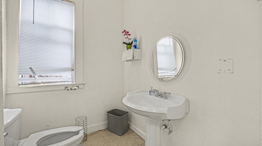 Interior church building, bathroom