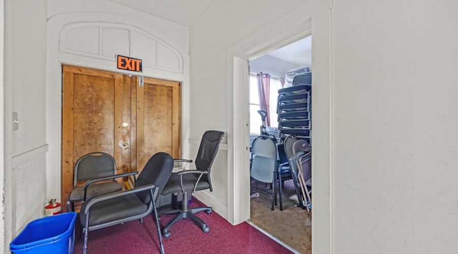 Interior church building, meeting space